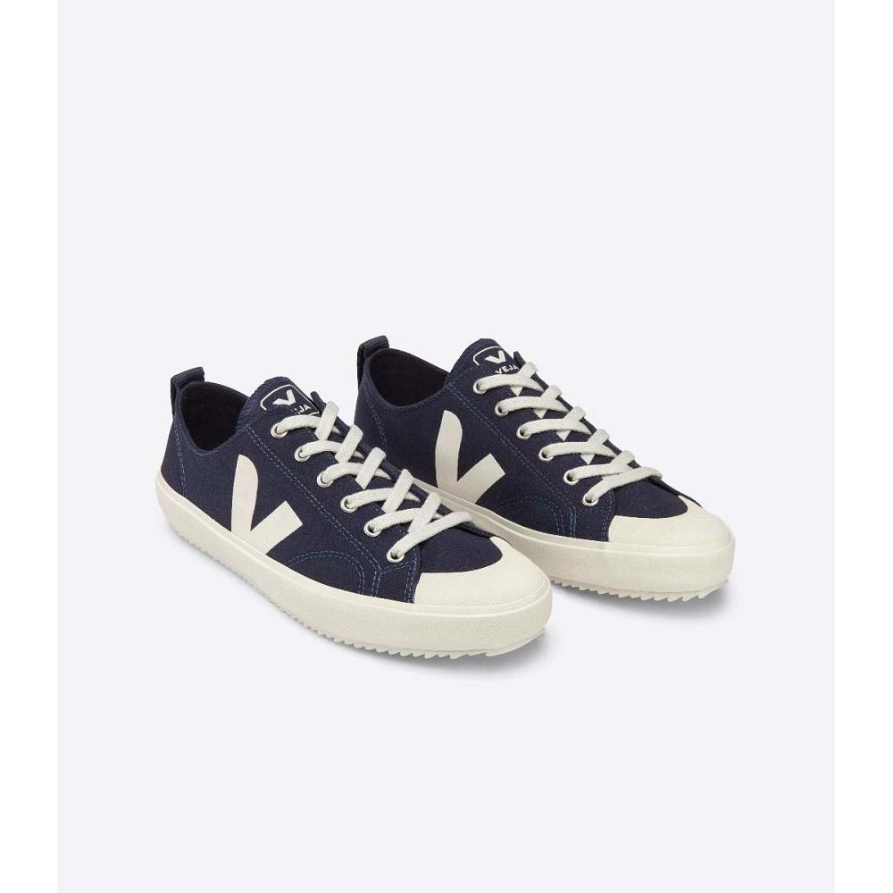 Men's Veja NOVA CANVAS Shoes Blue | ZA 247MQZ